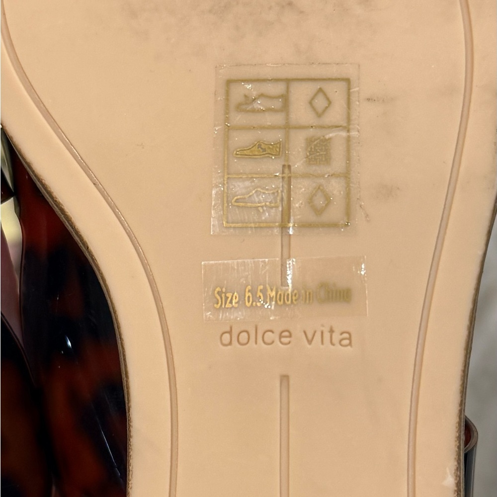 Women’s DOLCE VITA Isala tortoise brown sandals- Size 6.5 - Picture 5 of 5